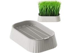 Kit De Cultivo De Hierba Para Gatos Sin Tierra, Bandeja De Plantación Extraíble Y Reutilizable De 2 Niveles, Maceta