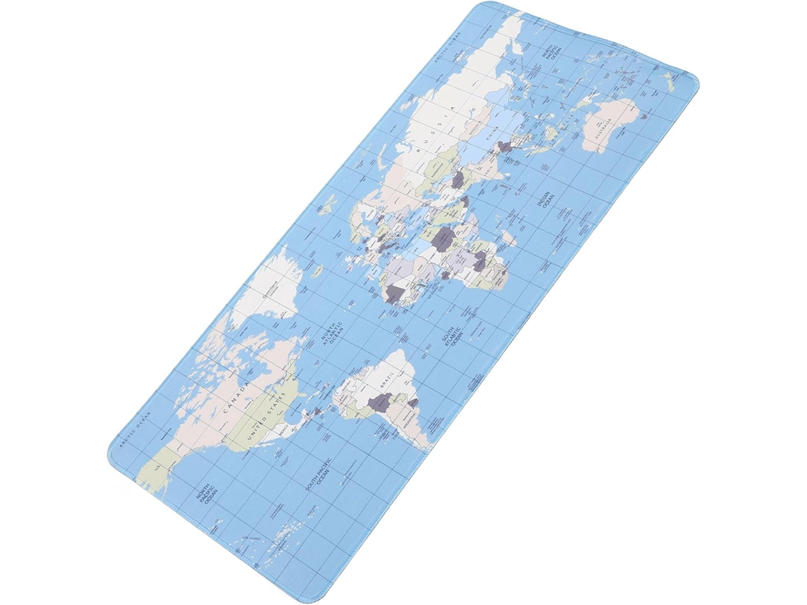 Alfombrilla Escritorio Grande Antideslizante Cojín Mouse Teclado Con Diseño Mapa Azul Para Oficina Y Gaming Alfombrilla Escritorio Gran