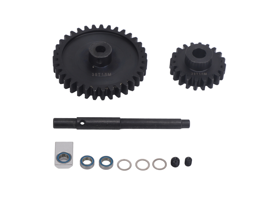 Kit De Piñón Recto De Acero Templado De 1,5 M, Bajo Nivel De Ruido, 20t 35t Para Coche Rc Xrt 1/5