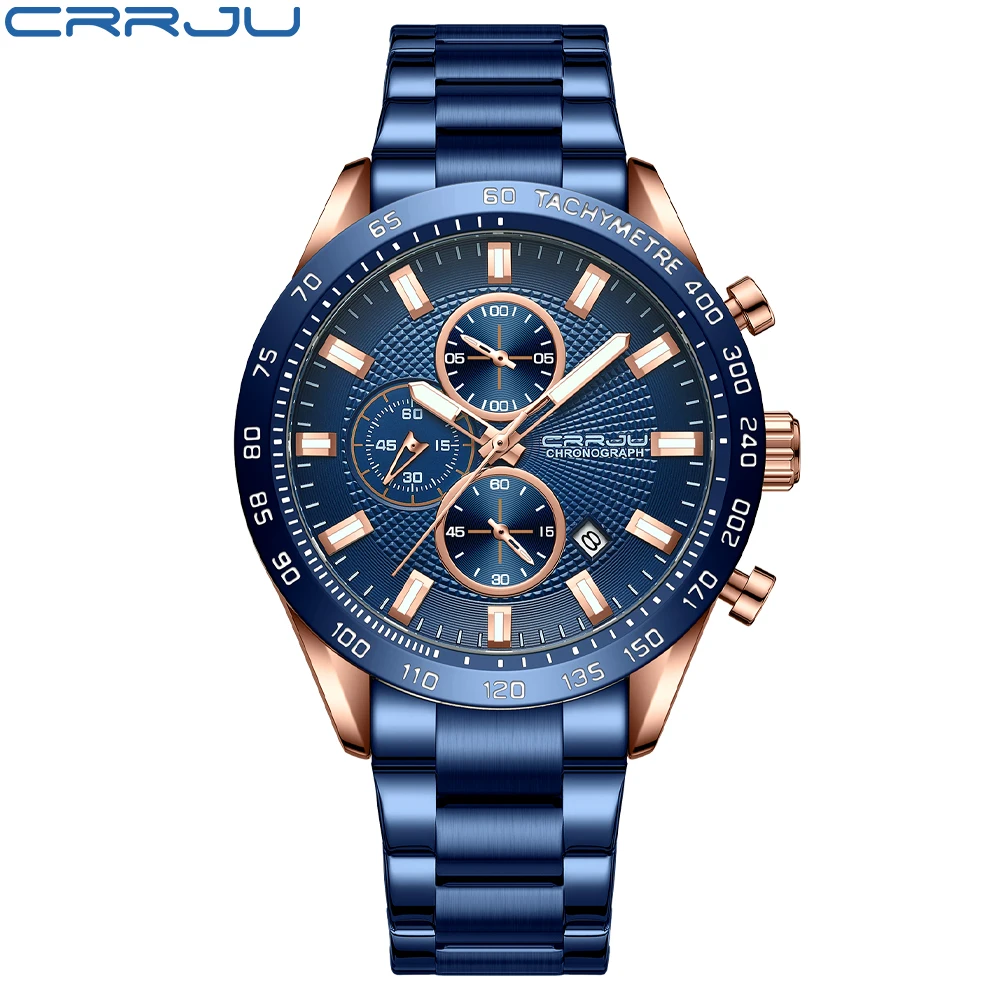 Reloj moderno para hombre (azul), multifuncional, deportivo y resistente al agua.