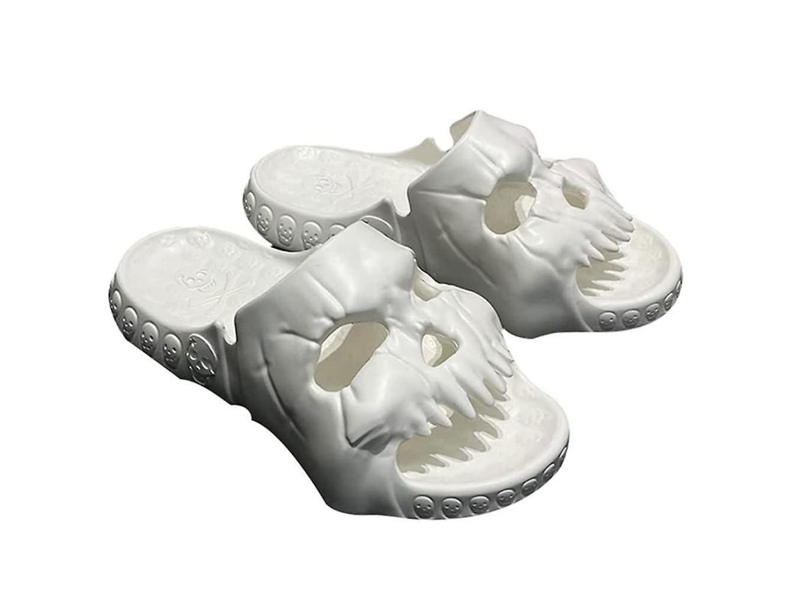 2026-zapatos De Casa Con Diseño De Calavera Suela Gruesa Para Parejas Interior Exterior Baño Playa Vacaciones Sandalias Unicas Mujer Hombre