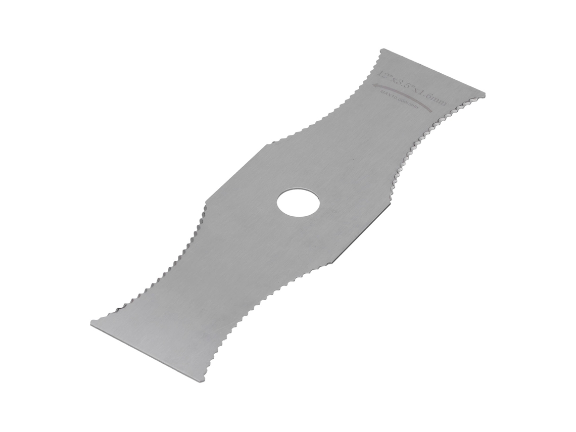 Cuchilla De Acero Blanco Para Cortacésped Con Dientes De Sierra, Accesorio Para Podadora De Jardín, 305 X 90 Mm
