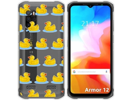 Carcasa Ulefone Armor 12 5G TUMUNDOSMARTPHONE Dibujos Transparente Pato Multicolor