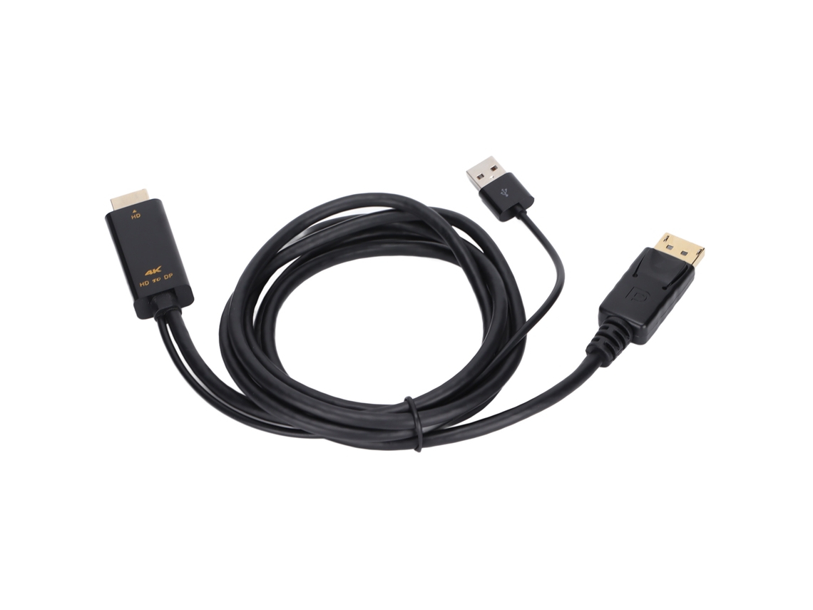 Cabo Conversor Hd Para Displayport 4k Macho Para Fêmea Adaptador Extensão Para Ps4 Pc 1.8m