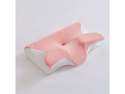 Almohada Para El Cuello Ergonómica De Espuma Viscoelástica De Seda Helada (rosa) Cuich