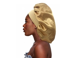Gorro De Dormir Grande De Seda, Gorro De Satén Con Elástico Suave, Gorros Grandes