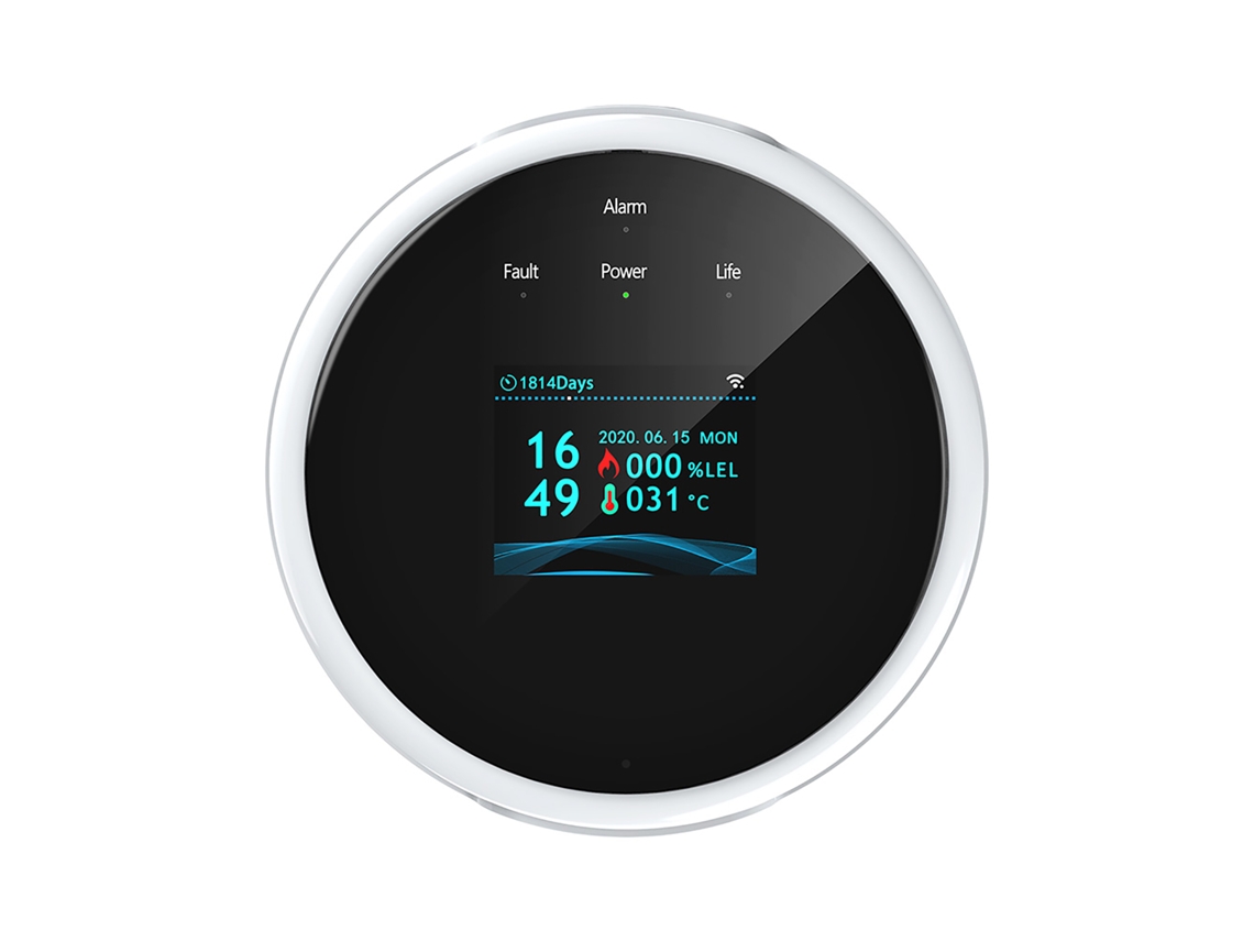 Detector de fugas de gas, detector de gas natural y propano para cocina doméstica, caravana, autocaravana con wifi, aplicación Tuya, otros