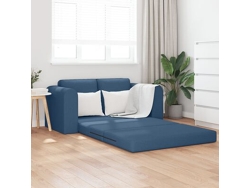 Sofá Cama 2 En 1 Azul 148x71x83 Cm Tela Wsd171435