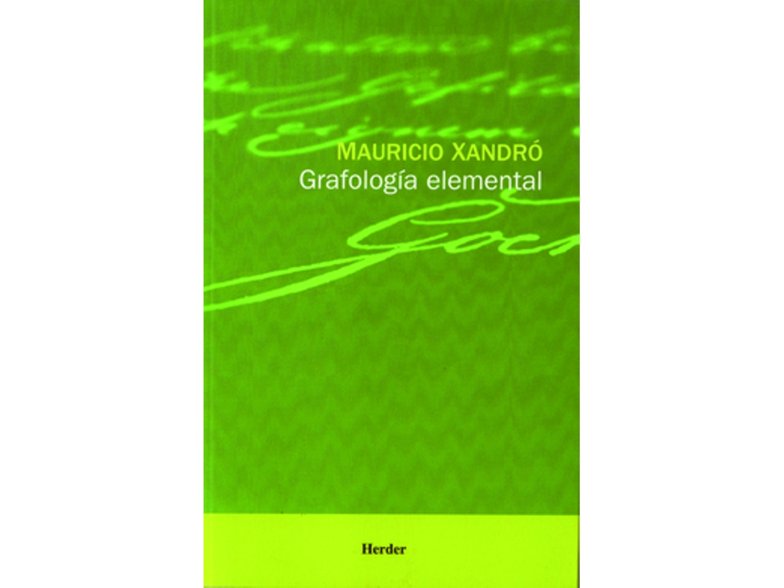 Libro Grafología Elemental de Xandró, Mauricio (Castellano)