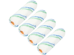 4 Fundas Para Rodillos De Pintura Con Estampado De Rayas Para Decoración De Paredes Y Suelos De C...