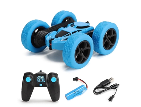 Control de Radio 4Wd, Vehículos Electrónicos, Modelo de Oruga de Roca, Juguete de Coches de Acrobacias Azul