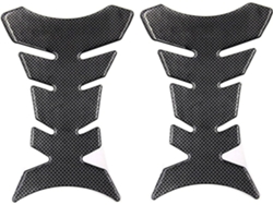 Adhesivo para depósito de combustible, fibra de carbono resistente y engrosada, diseño impermeable con protección solar, mejora la apariencia de la motocicleta y es compatible.