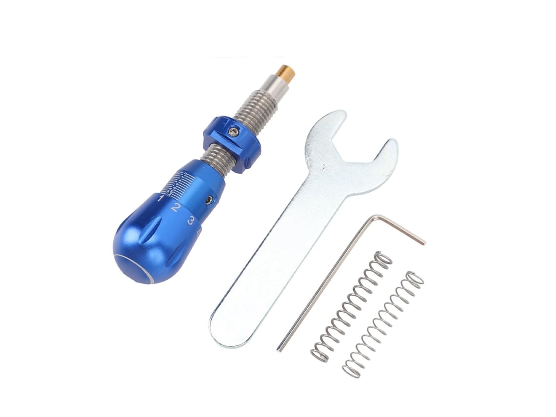 Cushion Plunger Lateral De Arco Recurvo Em Liga De Alumínio Para Correção De Trajetória Azul