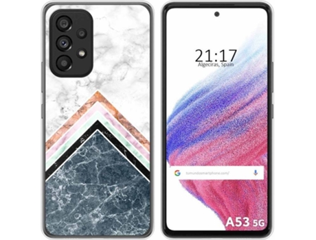 Carcasa para Samsung Galaxy A53 5G TUMUNDOSMARTPHONE Dibujos Mármol 05 Multicolor