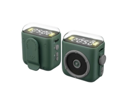 Mini altavoz Bluetooth Yunzii Green con pantalla de tiempo y sonido de alta fidelidad