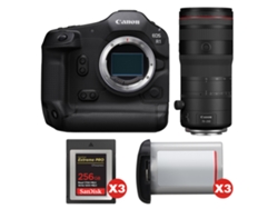 Canon Eos R1 + Rf 70-200mm F/2.8 L Is Usm Z Negro + 3 Sandisk 256gb Extreme Pro Cfexpress Type B + 3 Canon Lp-e19 + Ebook Pricedirect