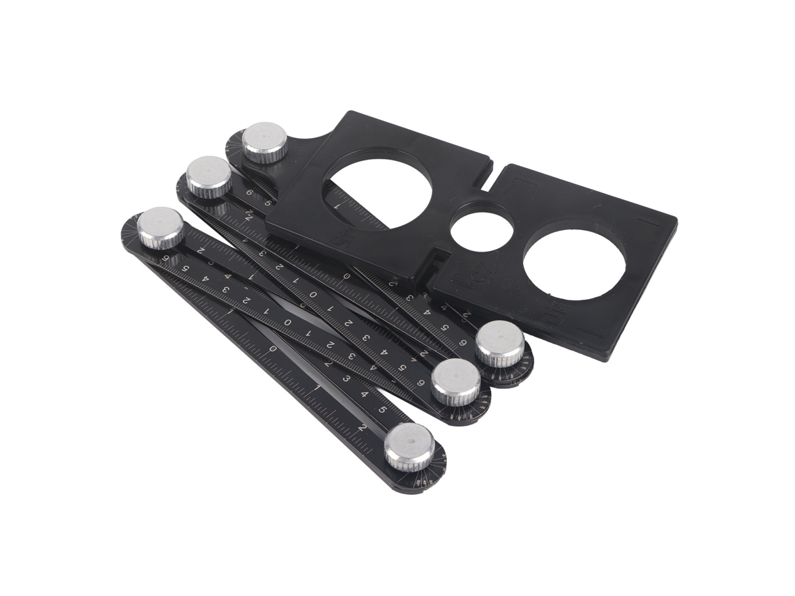 Regla Plegable Con 6 Pliegues, Herramienta Multifuncional Universal Para Medir Ángulos, Fabricada En Aleación De Aluminio 5041.