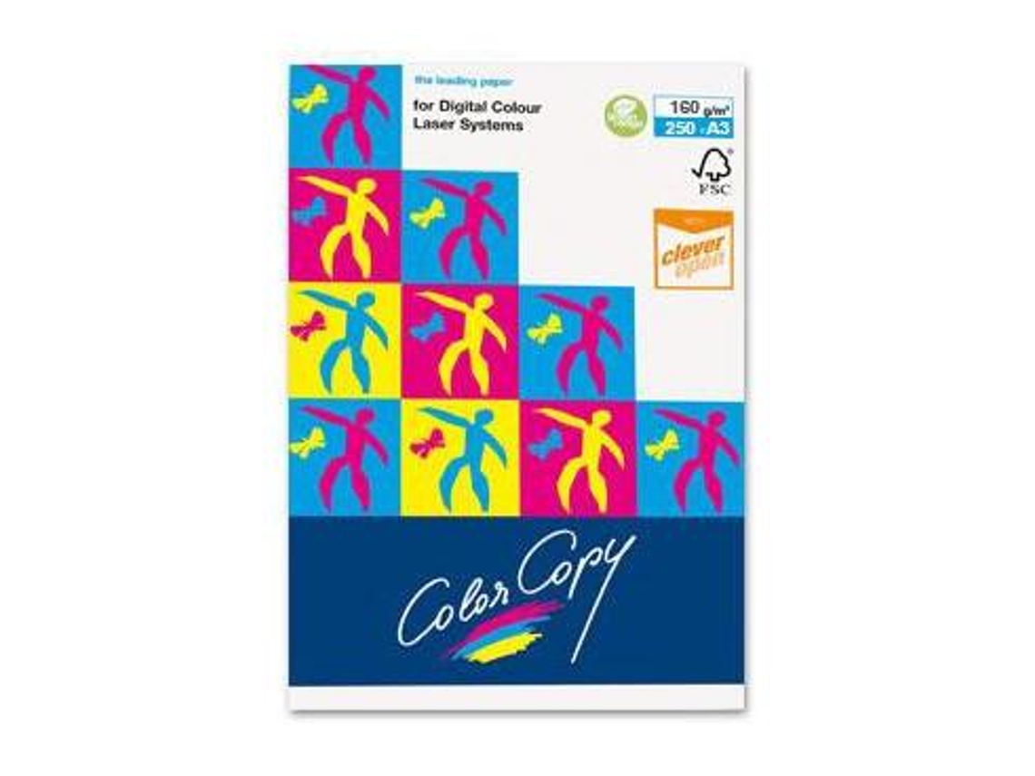 Papel de copia de color brillante A3 250 Fls 160 Grs