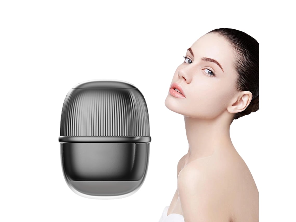 Minidispositivo portátil de radiofrecuencia (negro) para adelgazar, reafirmar el rostro y moldear el cuerpo.