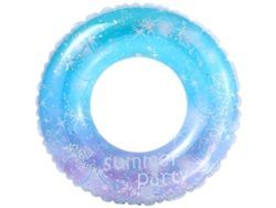 Anillo De Natación Transparente Con Lentejuelas Inflable Para Niños De 4-9 Años Ofg