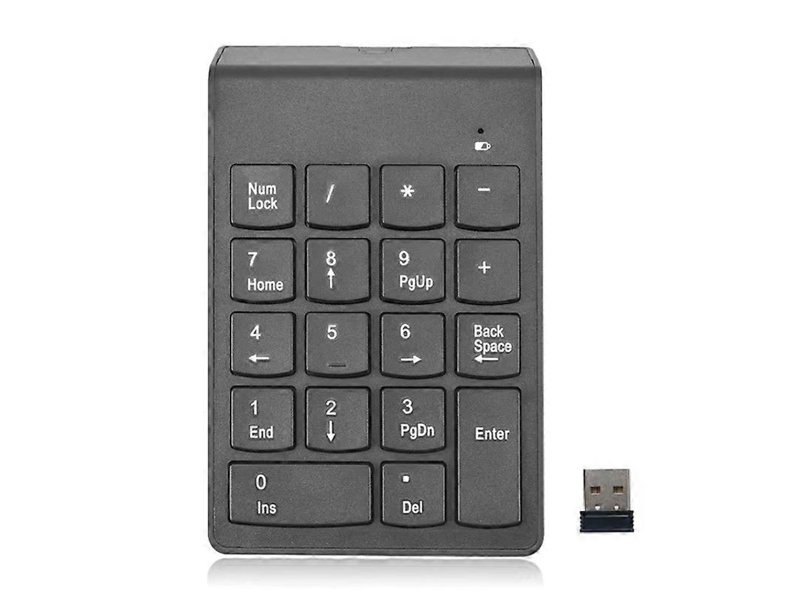 Teclado numérico inalámbrico pequeño de 18 teclas y 2,4 g para contabilidad Everley891 (teclado numérico)