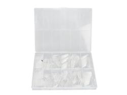 Ponta De Unha Artificial Transparente 504pcs Para Manicure Diy Salão De Beleza Moda 01