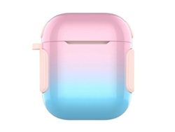 Estuche 2 en 1 para auriculares, barniz colorido, PC + TPU para AirPods 2/1