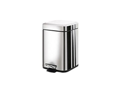 22091300000 Papelera Cuadrada Argenta 3L Cromo GEDY