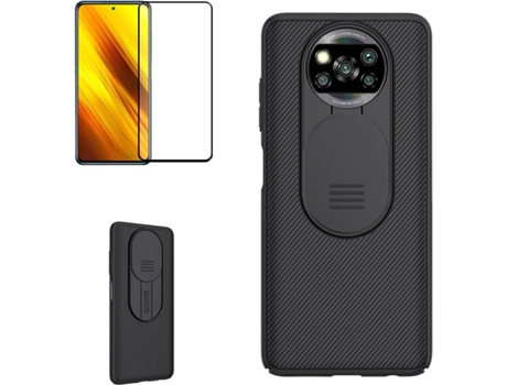 Kit Protector Full Cover Xiaomi Poco X3 Pro PHONESHIELD Camshield Negro