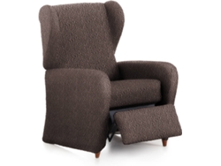 Funda Multielástica para Sillón Relax MILICA Tejido Adaptable Spongy Marrón