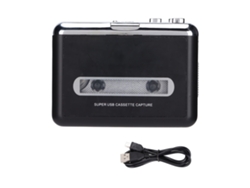 Conversor de Fita Walkman com Alto-falante Externo Removível Player de Cassete Usb EOOCOO