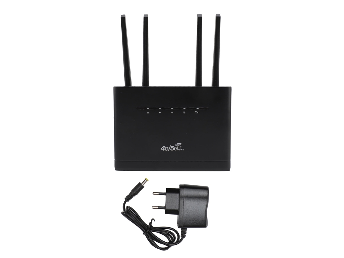 Router Inalámbrico 4g Lte 300mbps Con 4 Antenas De Alta Ganancia, Hotspot Wifi Móvil Con Ranura Para Tarjeta Sim, Plug Eu 100-240v