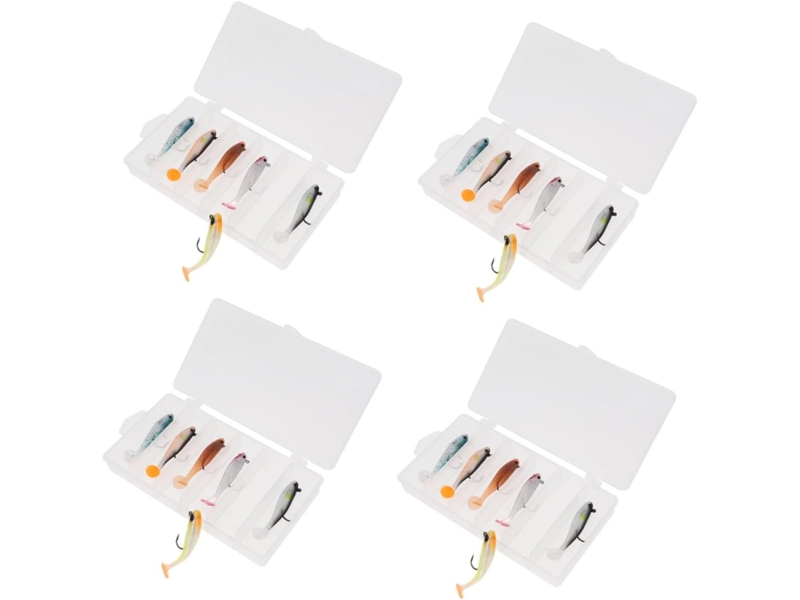 Cebo Para Señuelos De Pesca De Lubina, Equipo De Cebo De Paleta Flexible, Señuelo Portátil De Abs