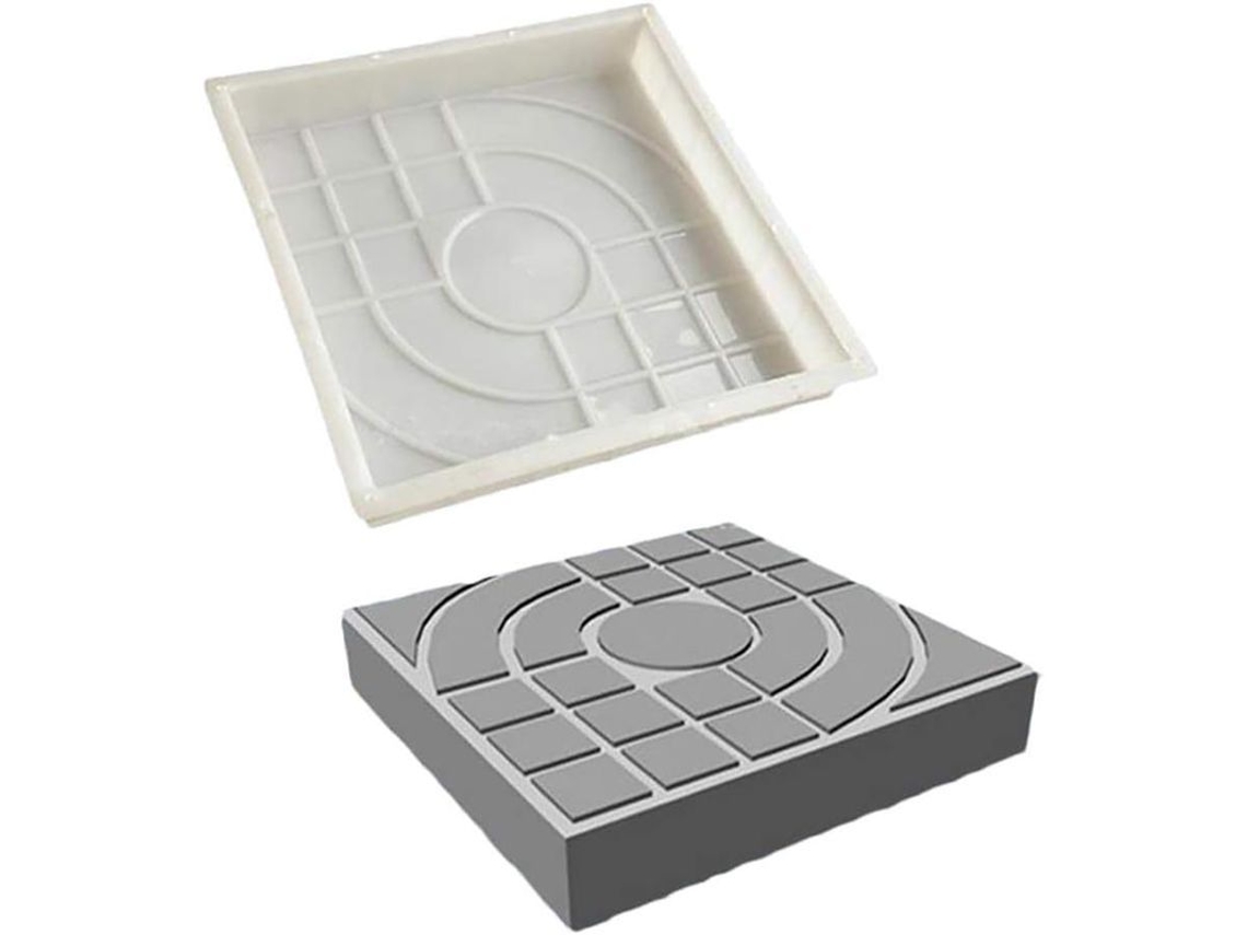 Molde Cuadrado De 25x25 Cm Para La Fabricación De Bloques De Hormigón O Piedra Para Jardines, Patios, Aceras Y Entradas De Vehículos.