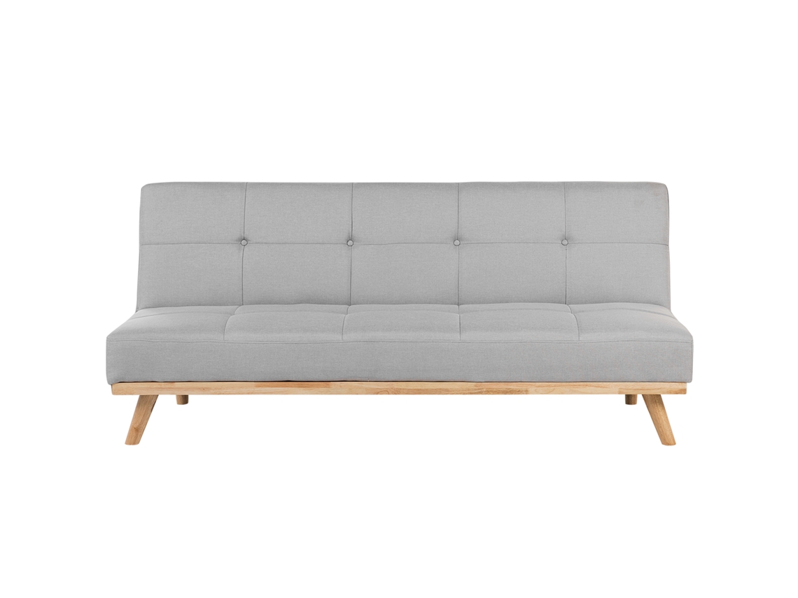 Sofá cama BELIANI Froya de Poliéster Gris 183x80x80