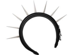 Tiara ligera de metal con remaches negros Ciieeo para fiestas y actuaciones, accesorio para el cabello