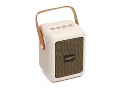 Altavoz Bluetooth Klack Portátil Con Radio Fm, Usb, Tf, Tws Y Karaoke, Luz Rgb, Batería Recargable 500mah Y Sonido Potente 52mm