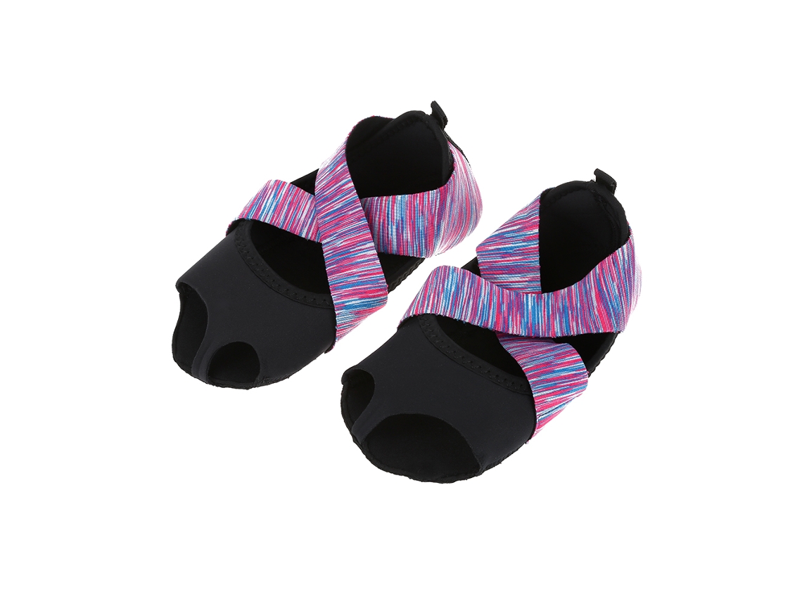 Zapatillas de baile, yoga y pilates para mujer, moradas, con barra suave y antideslizante (37-38)