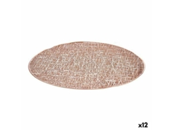 Salvamantel Rosa Plástico (Ø 38 cm) (12 Unidades)
