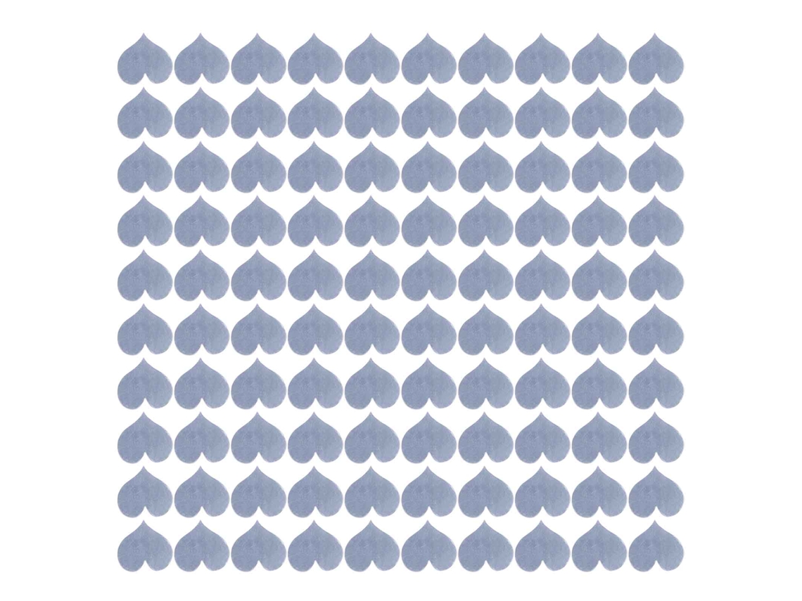 100 pegatinas decorativas de corazones para espejos de pared