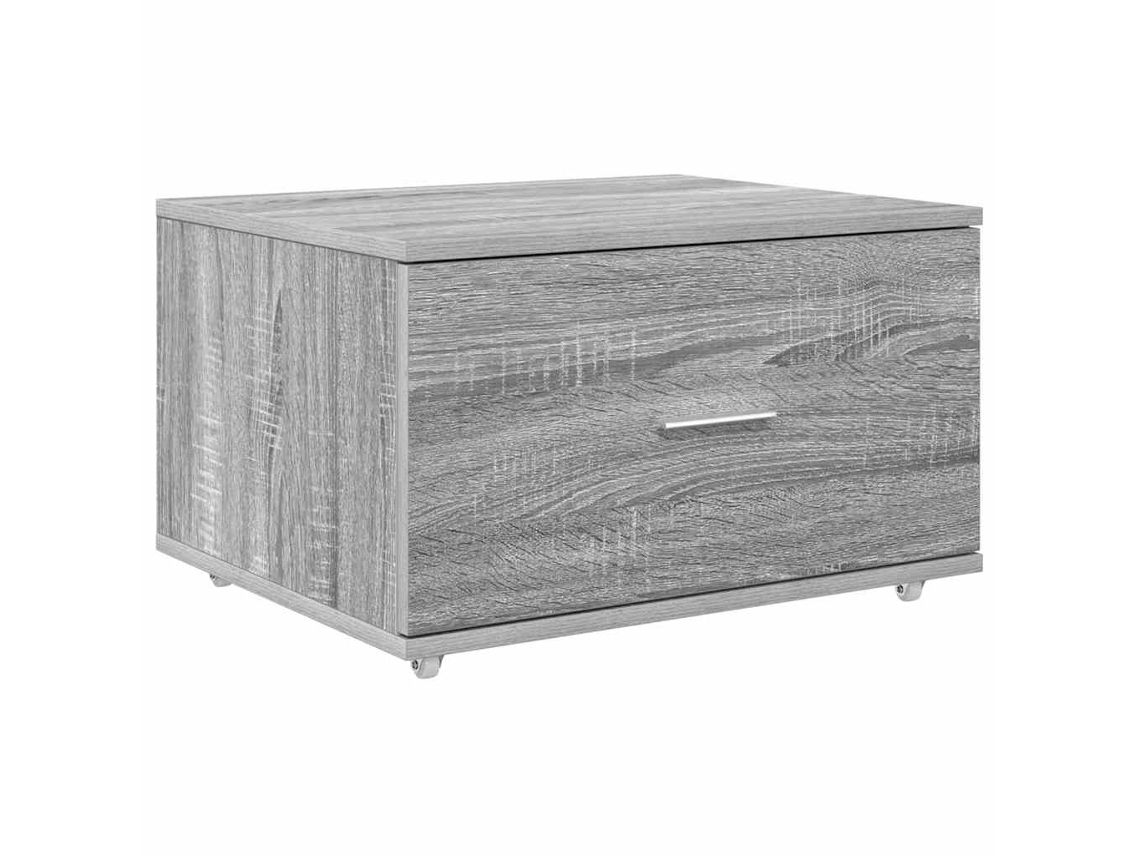 Maison Exclusive - Cajonera Con Rueda Gris Sonoma 55 X 45 X 31 Cm