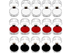Juego de 10 cajas organizadoras de anillos de acrílico transparente para guardar y exhibir anillos, ideales para guardar y guardar joyas. Hengjian