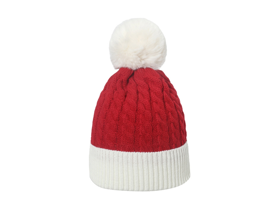 Gorro navideño con costuras rojas y verdes-C AURUM