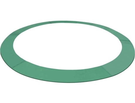 vidaXL Alfombrilla de seguridad cama elástica PE redonda verde 3,96m