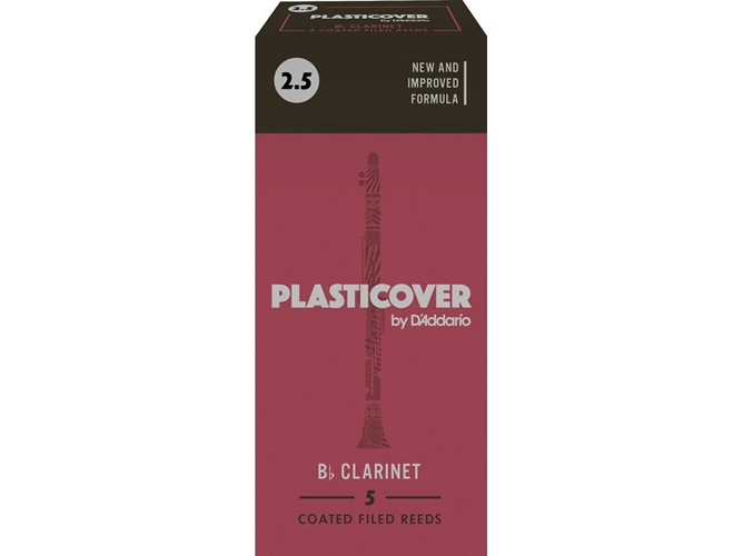 Plectro para Clarinete D'ADDARIO Plasticover Bb Clarinet 2.5 (5 unidades)