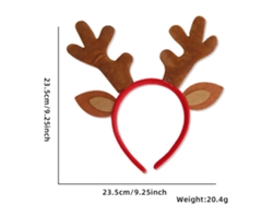 Diadema navideña con cuernos, accesorio navideño brillante, ideal para fiestas, cosplay y uso diario Aeuzwr (Estilo 8)