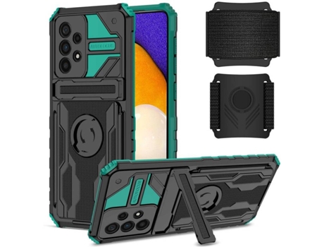 Funda Samsung Galaxy A53 5G HFS-HOUSE Kickstand (Verde)