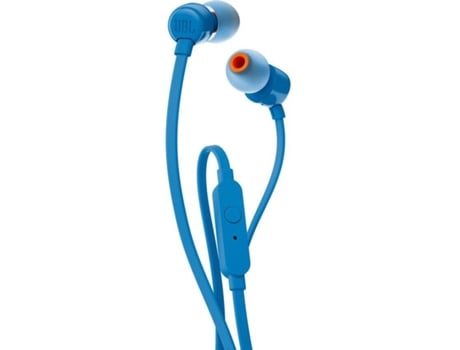 Auriculares con Cable JBL T 110 (In Ear - Micrófono - Azul)