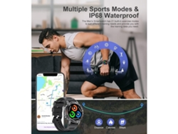 Reloj inteligente con llamada Bluetooth para hombres con pantalla táctil HD de 1 39 5ATM reloj deportivo resistente al agua con monitor de presión arterial YEMAESRE