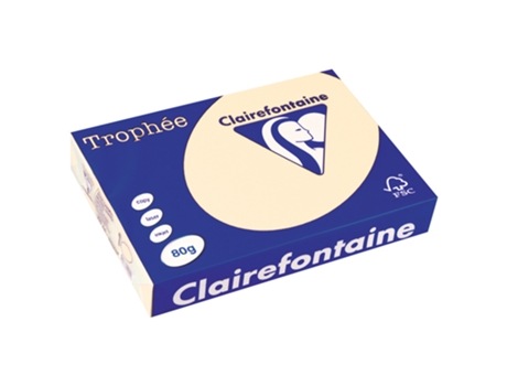 Copia El Papel CLAIREFONTAINE Laser and Inkjet Trophée A4 80 g/m² Marfil Resma De 500 Hojas (Blanco)